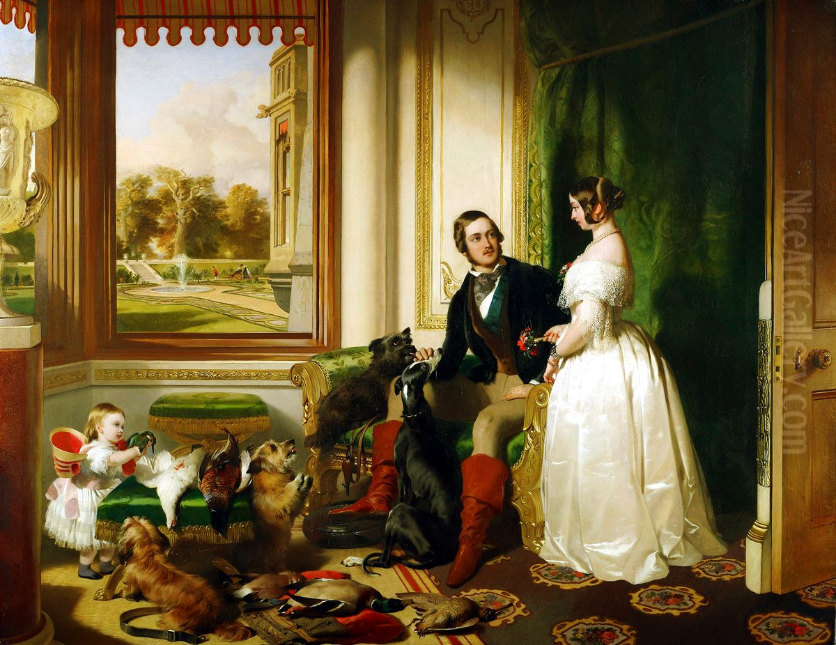 Windsor Castle in Modern Times, 1840-43 Oil Painting by Sir Edwin Henry Landseer