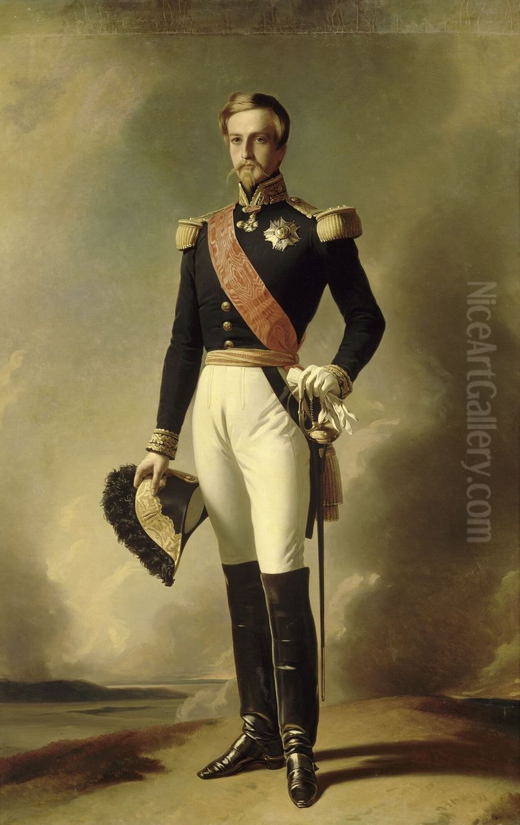 Portrait ofPrince Henri, Duke of Aumale(1822-1897) Oil Painting by Franz Xavier Winterhalter