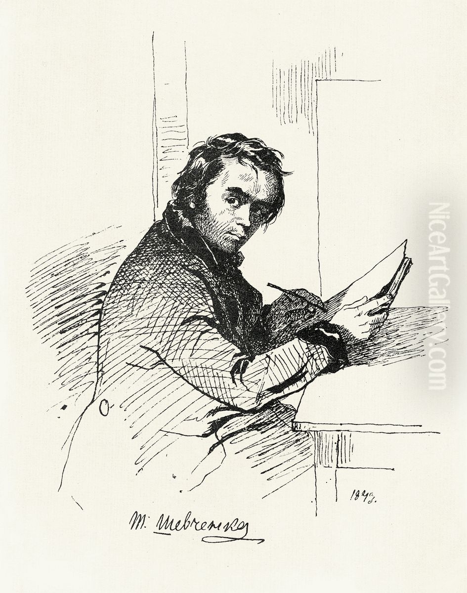 Self-portrait Oil Painting by Taras Shevchenko