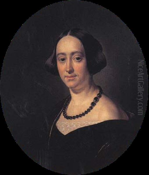 Portrait of Elizaveta Mazurina Vladimirona Oil Painting by Vasily Andreevich Tropinin