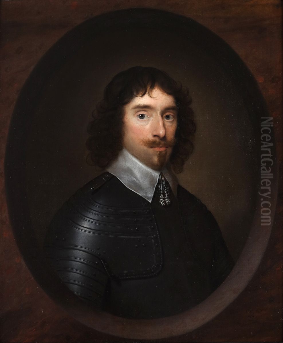 Portrait of Lord Waterpark Oil Painting by Cornelis Janssens van Ceulen