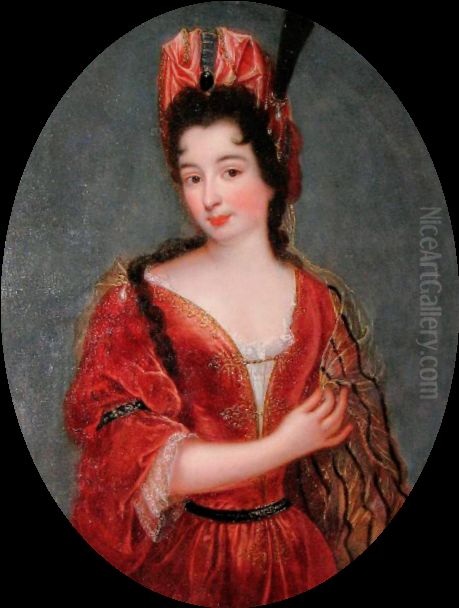 Presumed portrait of Gabrielle de Rochechouart de Mortemart Oil Painting by Francois de Troy