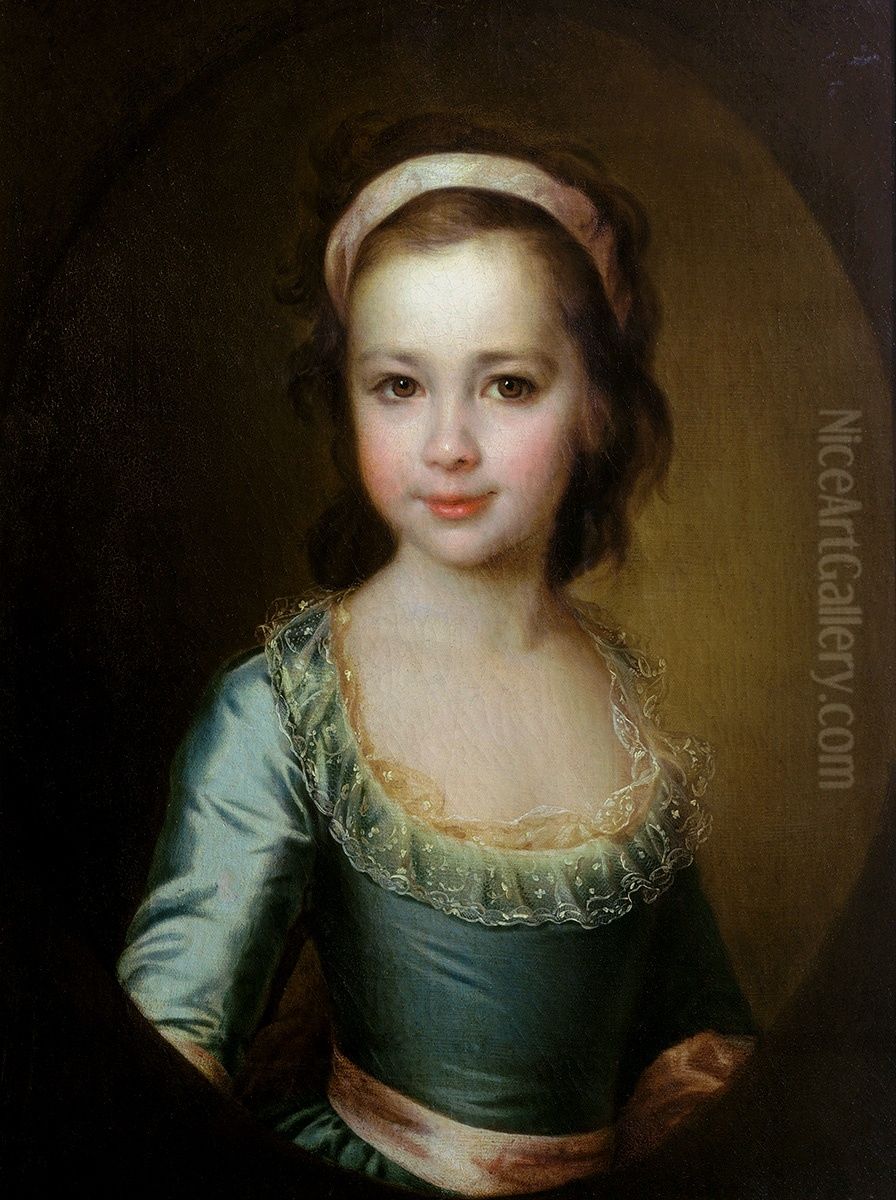 Portrait of Anna Artiomievna Buturlina (1777-1854) Oil Painting by Dmitry Levitzky