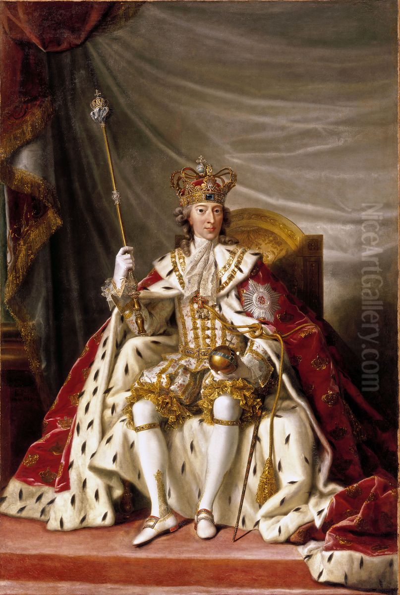 Portrait ofChristian VII of Denmark(1749-1808) Oil Painting by Jens Juel