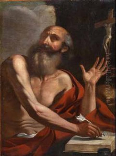 San Girolamo Oil Painting by Caravaggio