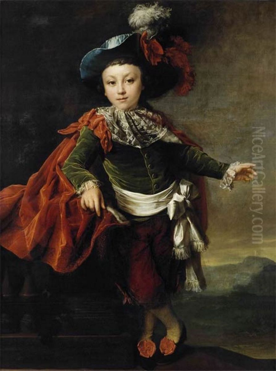 <<Portret F.P. Makerovskogo v maskaradnom kostume>> Oil Painting by Dmitry Levitzky