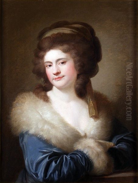 Portret Julii z Lubomirskich Potockiej. Oil Painting by Johann Baptist von Lampi the Elder