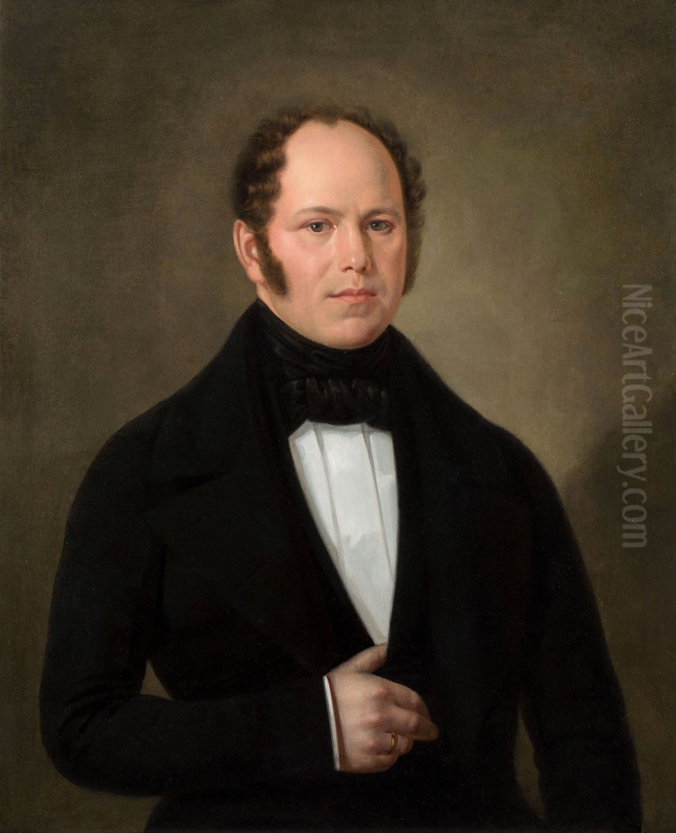 Portret Ignacego Lasockiego Oil Painting by Feliks Peczarski