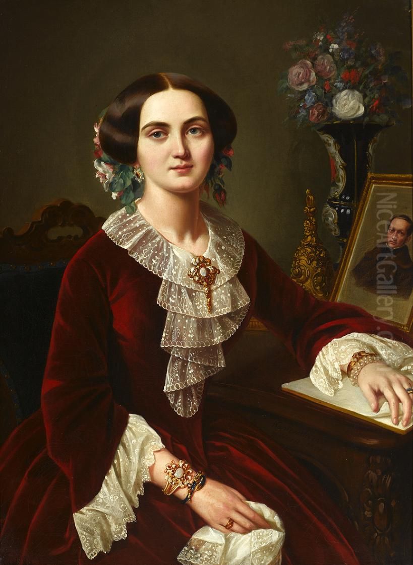 Portret Leonii z Nakwaskich Rastawieckiej Oil Painting by Jan Ksawery Kaniewski