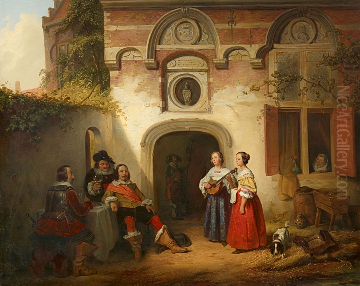 The Concert Oil Painting by Ferdinand de Braekeleer