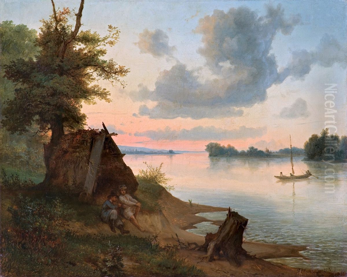 Pejzaz Oil Painting by Wojciech Gerson