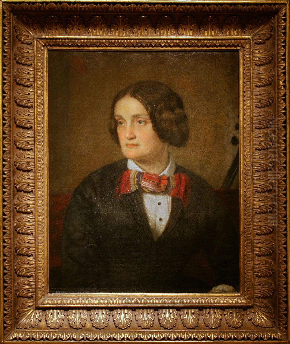 Portrait ofCharlotte Cushman(1816-1876) Oil Painting by William Page