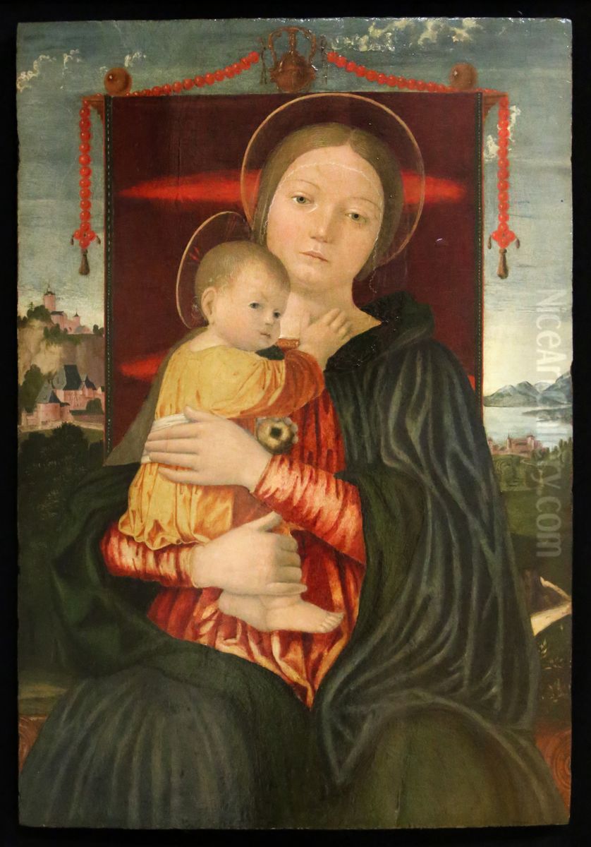 Madonna con il Bambino Oil Painting by Francesco Morone