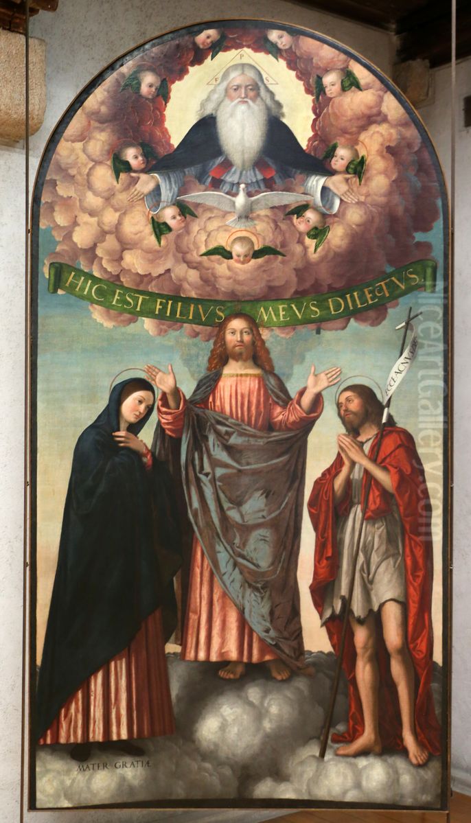 Pala della Trinita Oil Painting by Francesco Morone