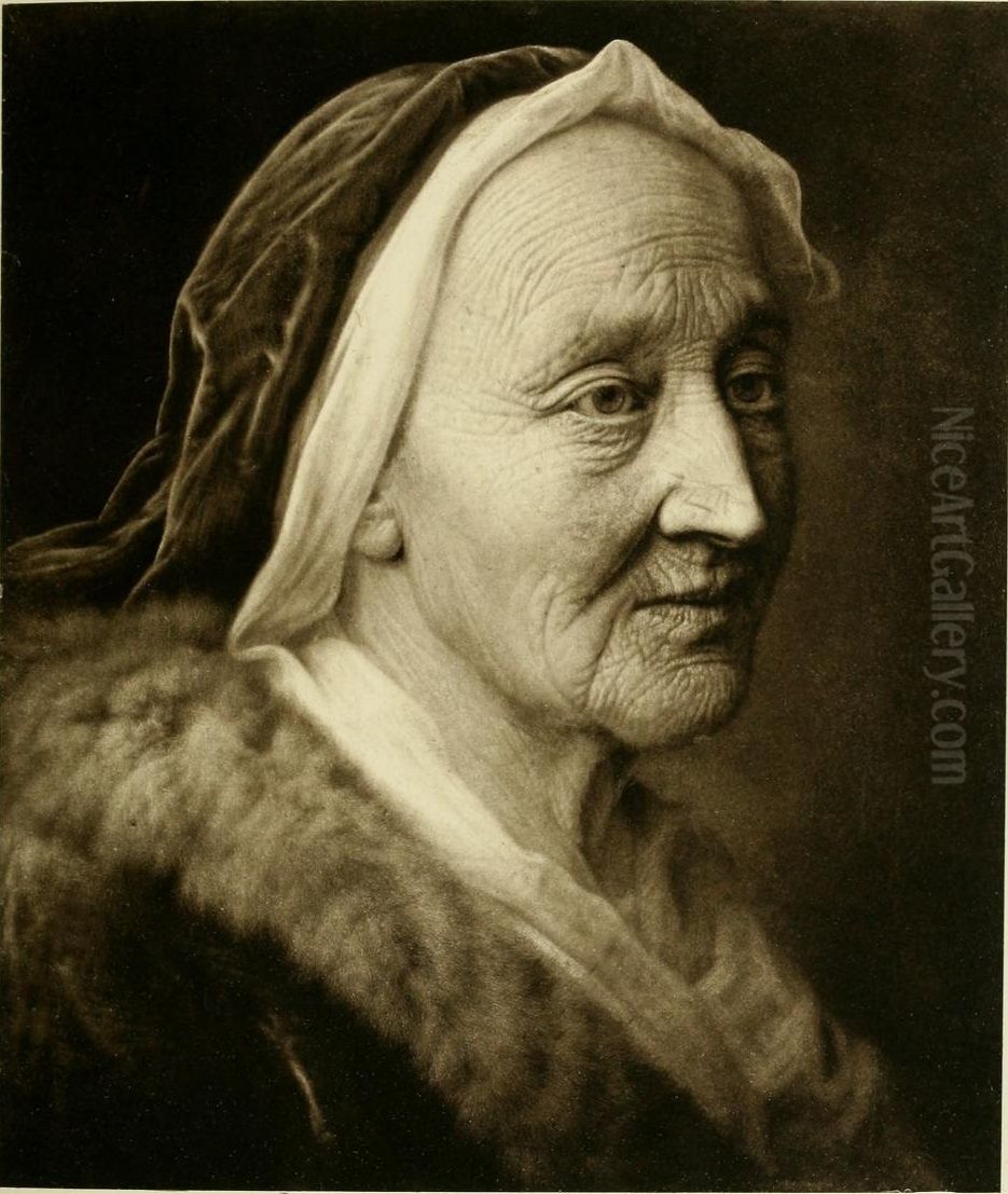 Head of an old woman Oil Painting by Balthasar Denner
