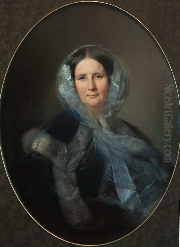 Portrait of Teofila Petrovna Golitsyna Oil Painting by Sergey Zaryanko