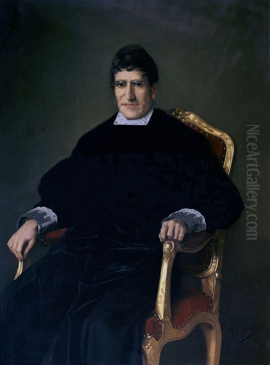 Portrait ofJose Maria Calatrava y Martinez(1781-1846) Oil Painting by Antonio Gisbert