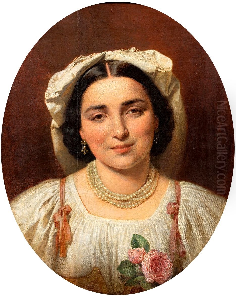 Portret mlodej rzymianki Oil Painting by unknown