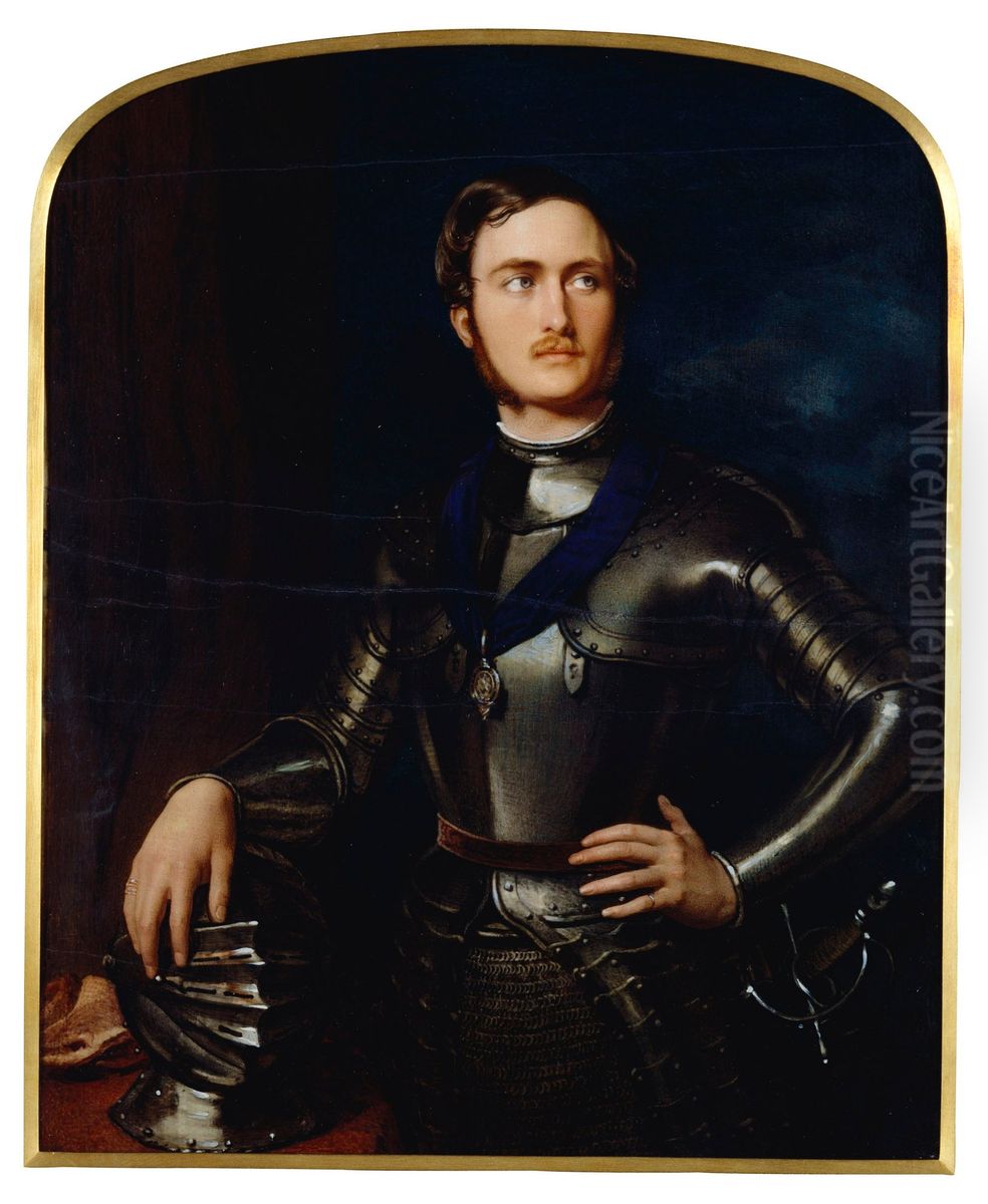 Prince Albert (1819-1862) Oil Painting by Robert Thorburn