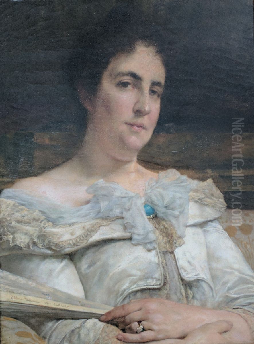 Barbara Allison Armour (1826-1908) Oil Painting by Lawrence Alma-Tadema