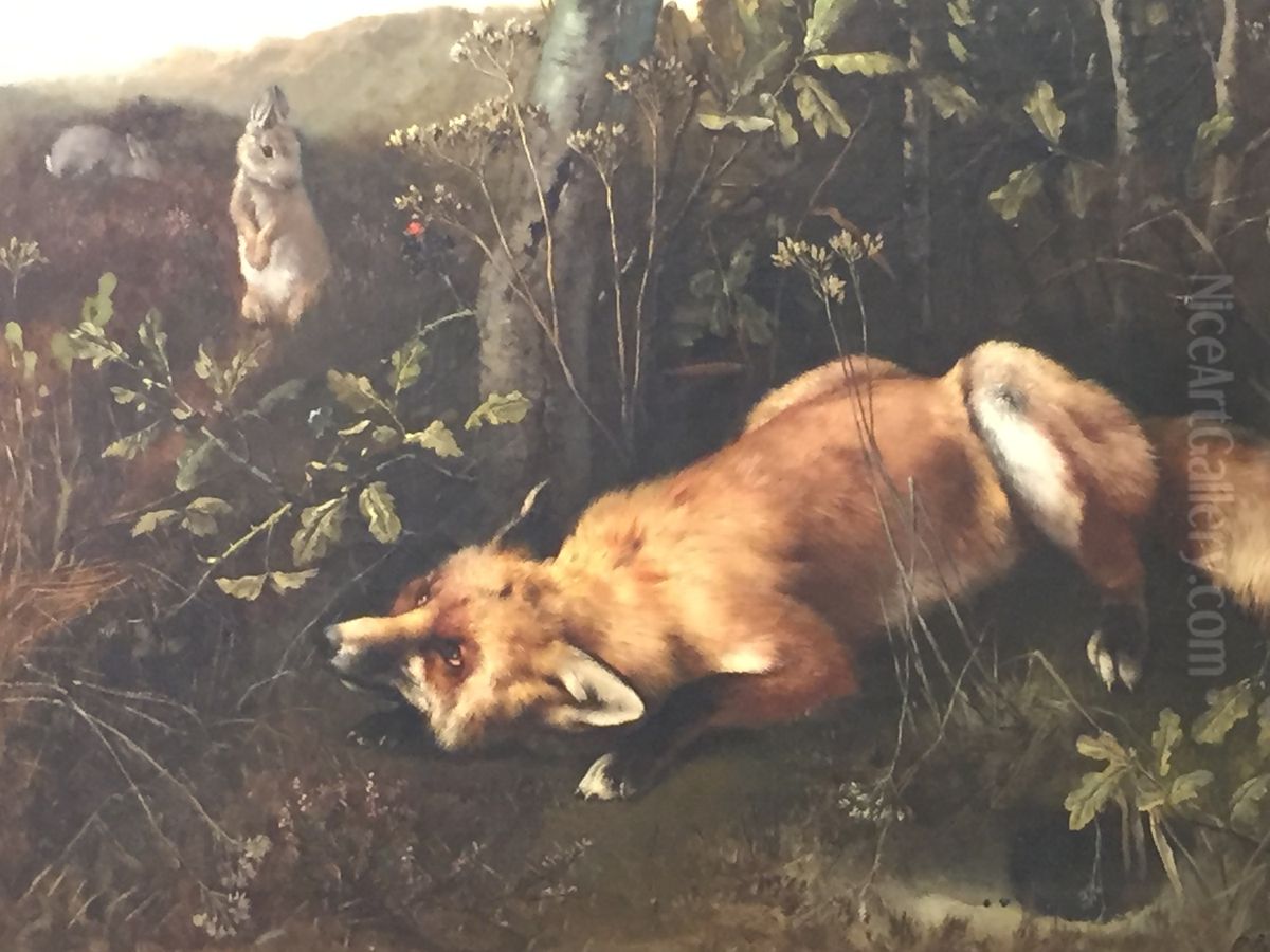 Guess whose coming to dinner. Oil Painting by Charles Verlat