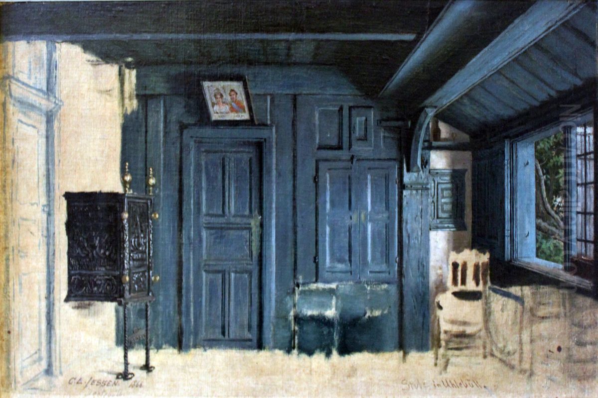 Parlour in Uhlebull Oil Painting by Carl Ludwig Jessen