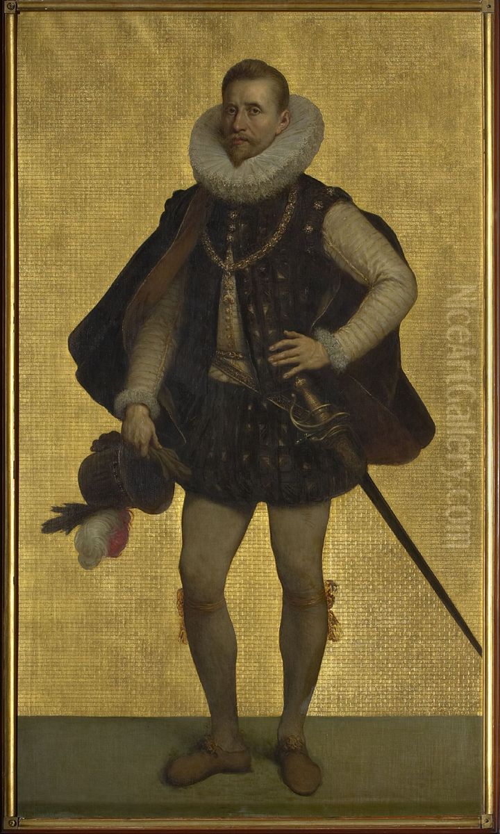 Portrait of Albert VII, Archduke of Austria Oil Painting by Louis Gallait