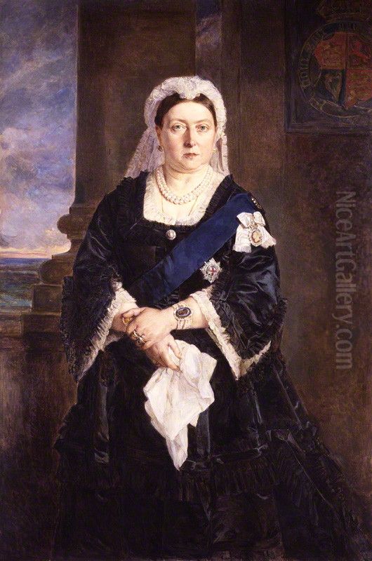 Queen Victoria Oil Painting by Julia Abercromby, Baroness Abercromby