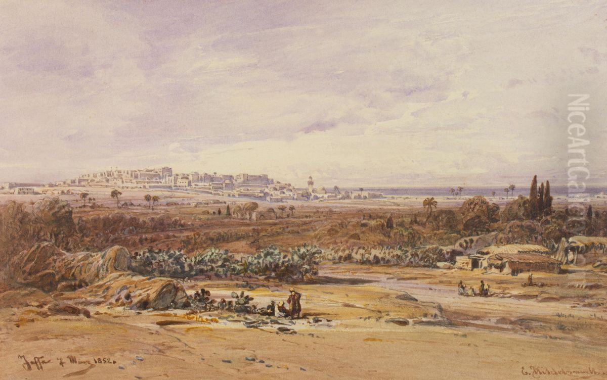Ansicht von Jaffa Oil Painting by Eduard Hildebrandt