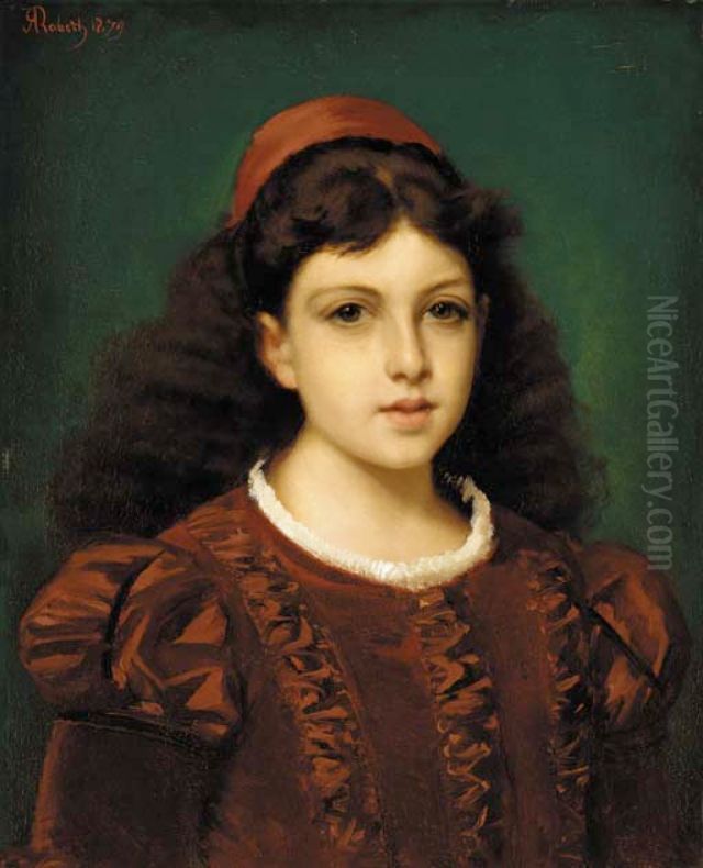 Young page Oil Painting by Alexandre Robert