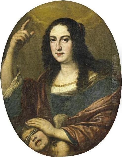 Portrait of Vittoria della Rovere depicted as an allegory of Celestial Venus Oil Painting by Justus Sustermans