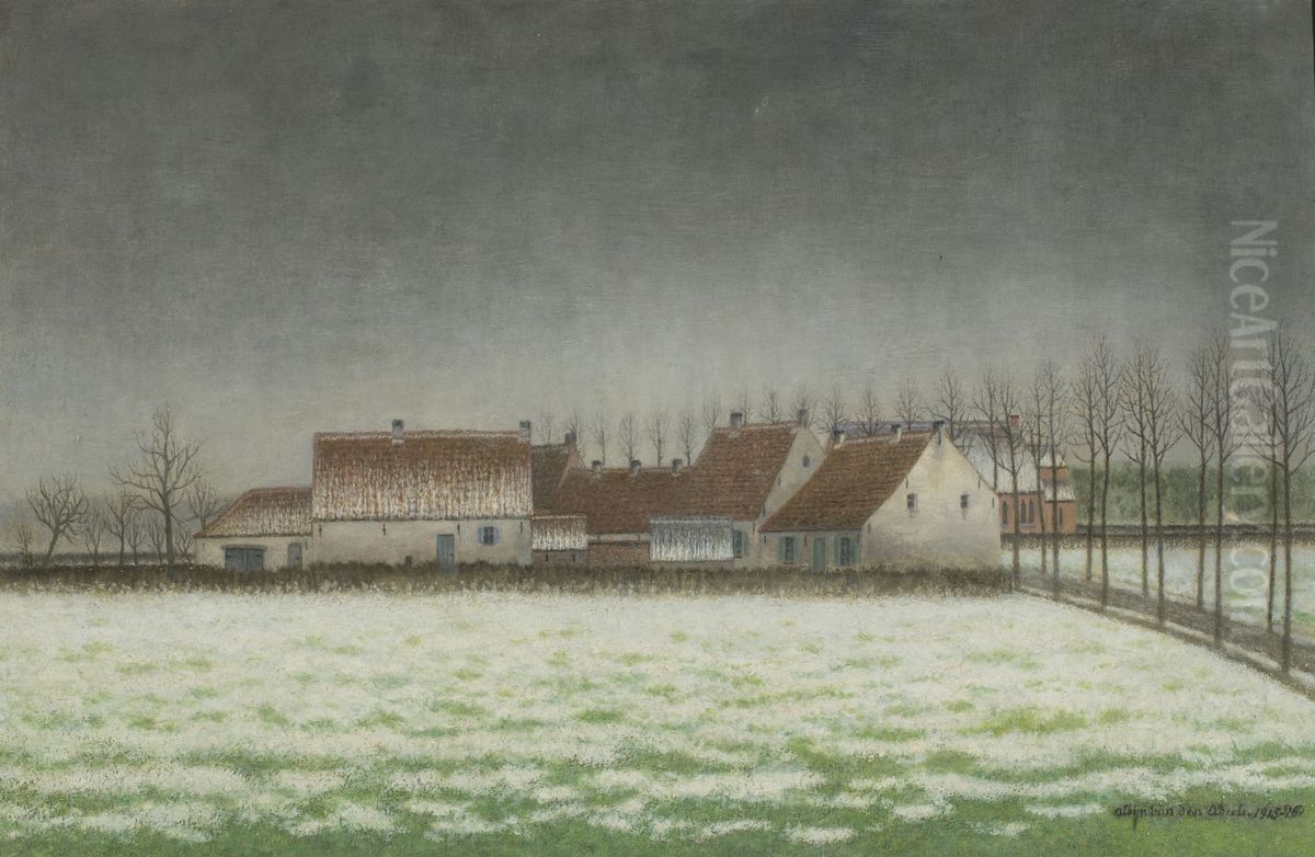 Thaw Starting Oil Painting by Albijn Van Den Abeele