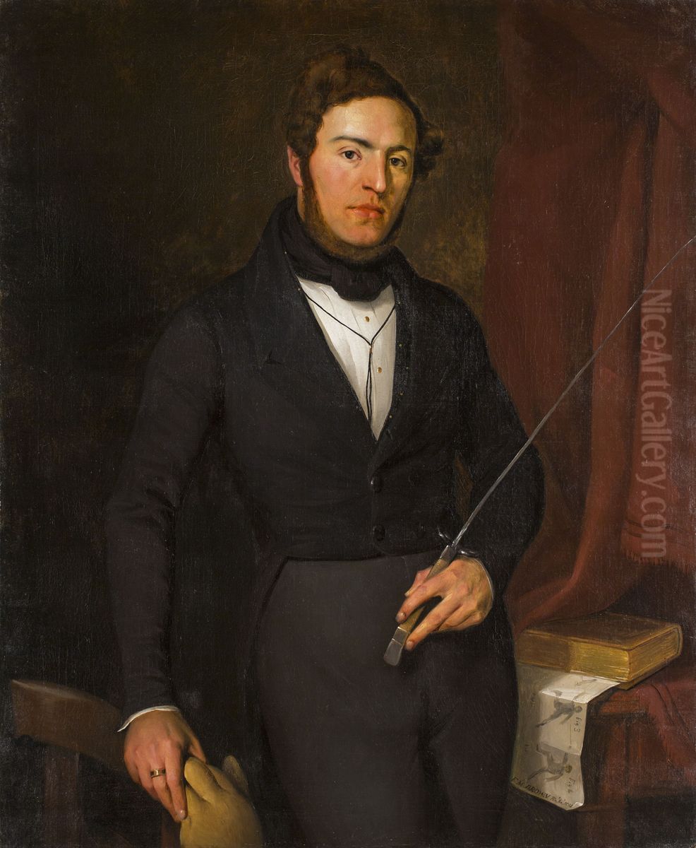 Portrait of Armand Lateur Oil Painting by Ford Madox Brown