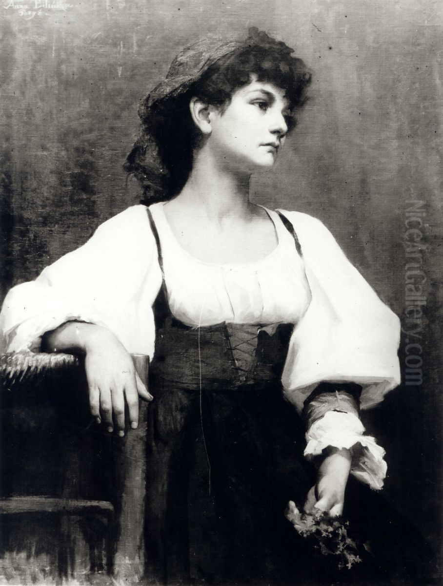 Italian woman. Oil Painting by Anna Bilinska-Bohdanowicz
