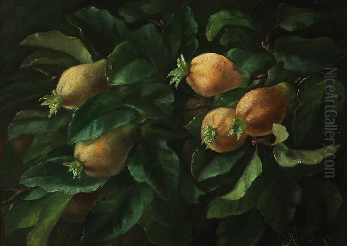 Frugttrae. Oil Painting by Alfrida Baadsgaard