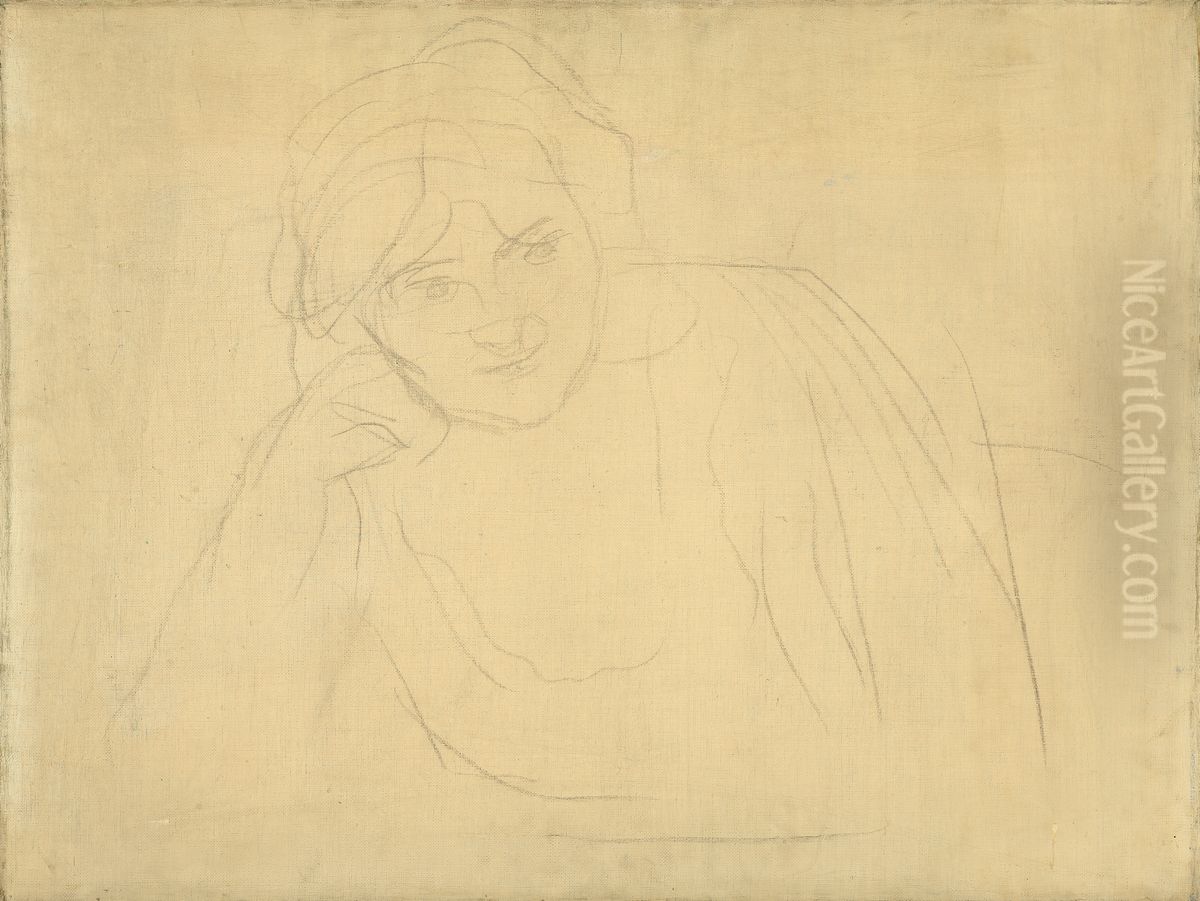 Study of a Woman Oil Painting by Edvard Munch