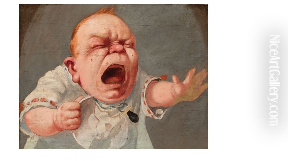 Portrait of a child Oil Painting by Theo van Rysselberghe