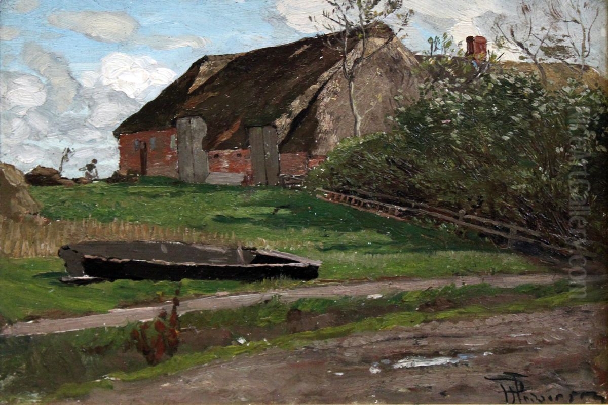 Honjens Oil Painting by Hans Peter Feddersen