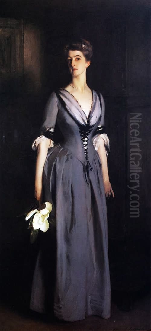 Mrs Albert Vickers Oil Painting by John Singer Sargent