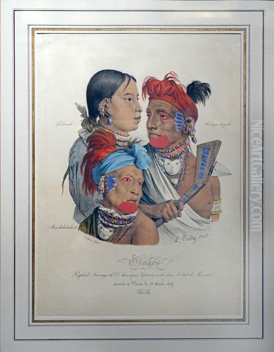 Osages Oil Painting by Louis-Leopold Boilly