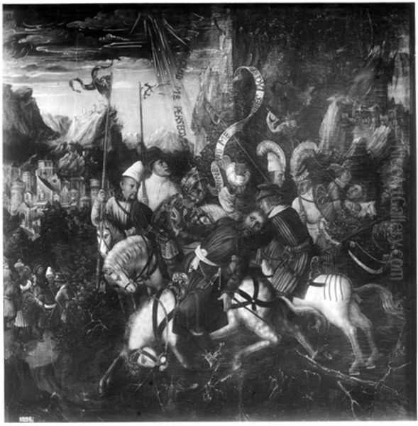 Conversion of St. Paul. Oil Painting by Michael Lancz von Kitzingen