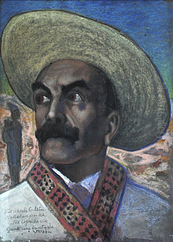 Akseli Gallen-Kallela After Returning From Africa Oil Painting by Sigurd Wettenhovi-Aspa