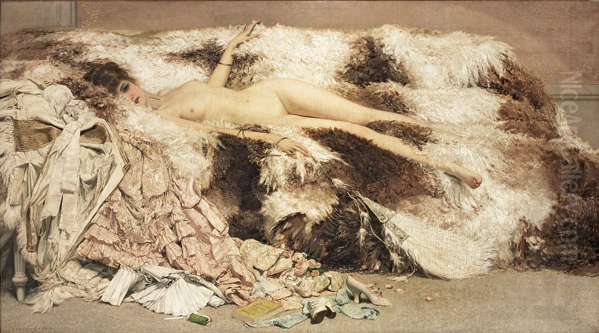 After the ball Oil Painting by Jan van Beers