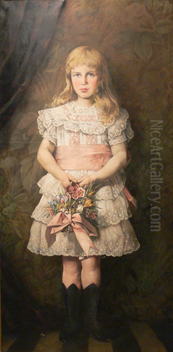 Portrait of Elfriede Gerstacker Oil Painting by Unidentified painter