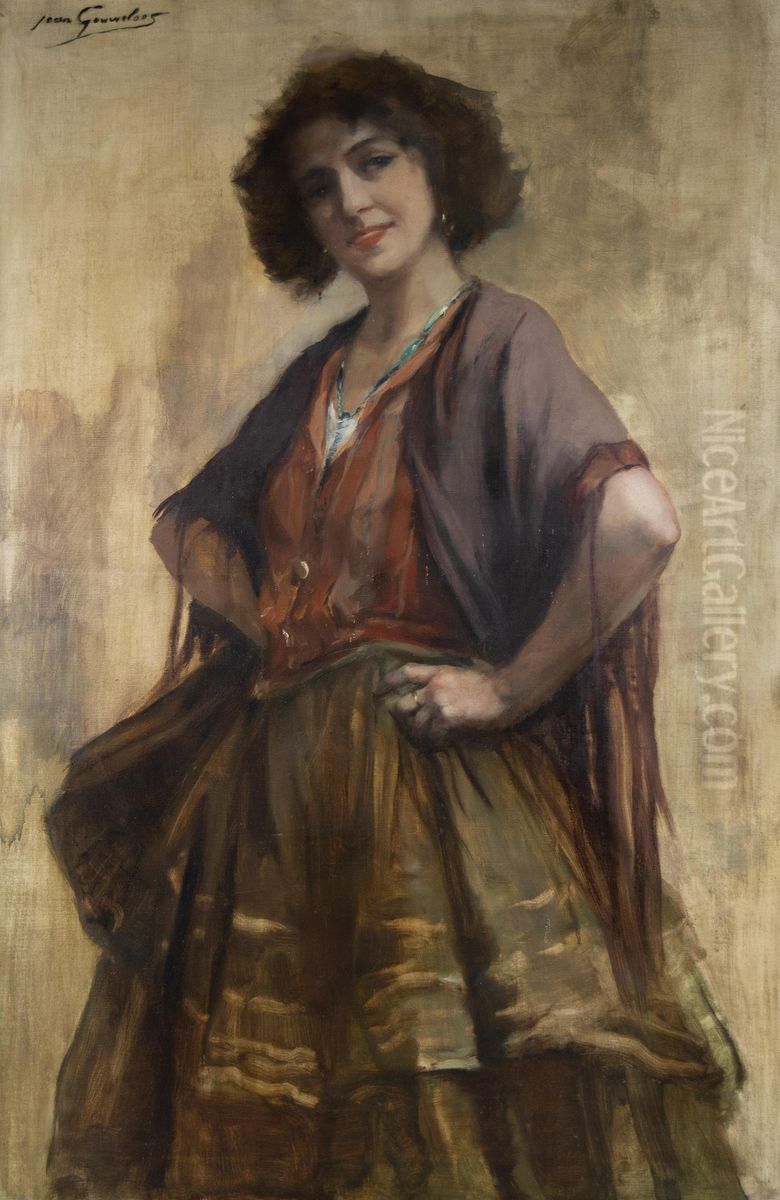 The pretty Spanish woman Oil Painting by Jean Gouweloos