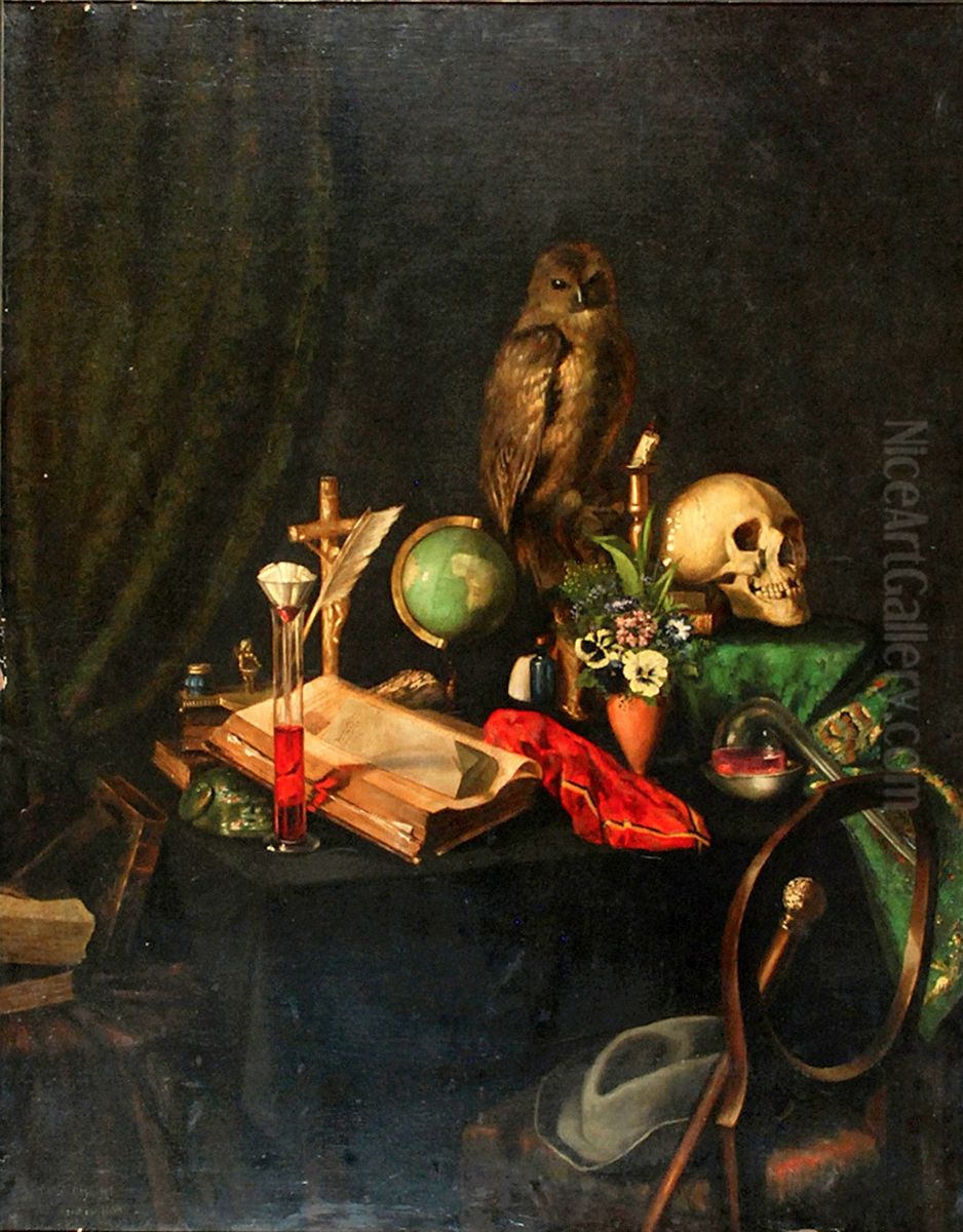 Vanitas Oil Painting by unknown