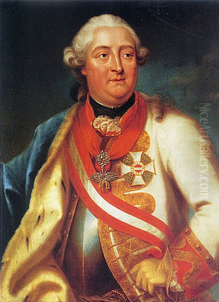 Portrait ofFrederick Michael, Count Palatine of Zweibrucken(1724-1767) Oil Painting by Heinrich Carl Brandt