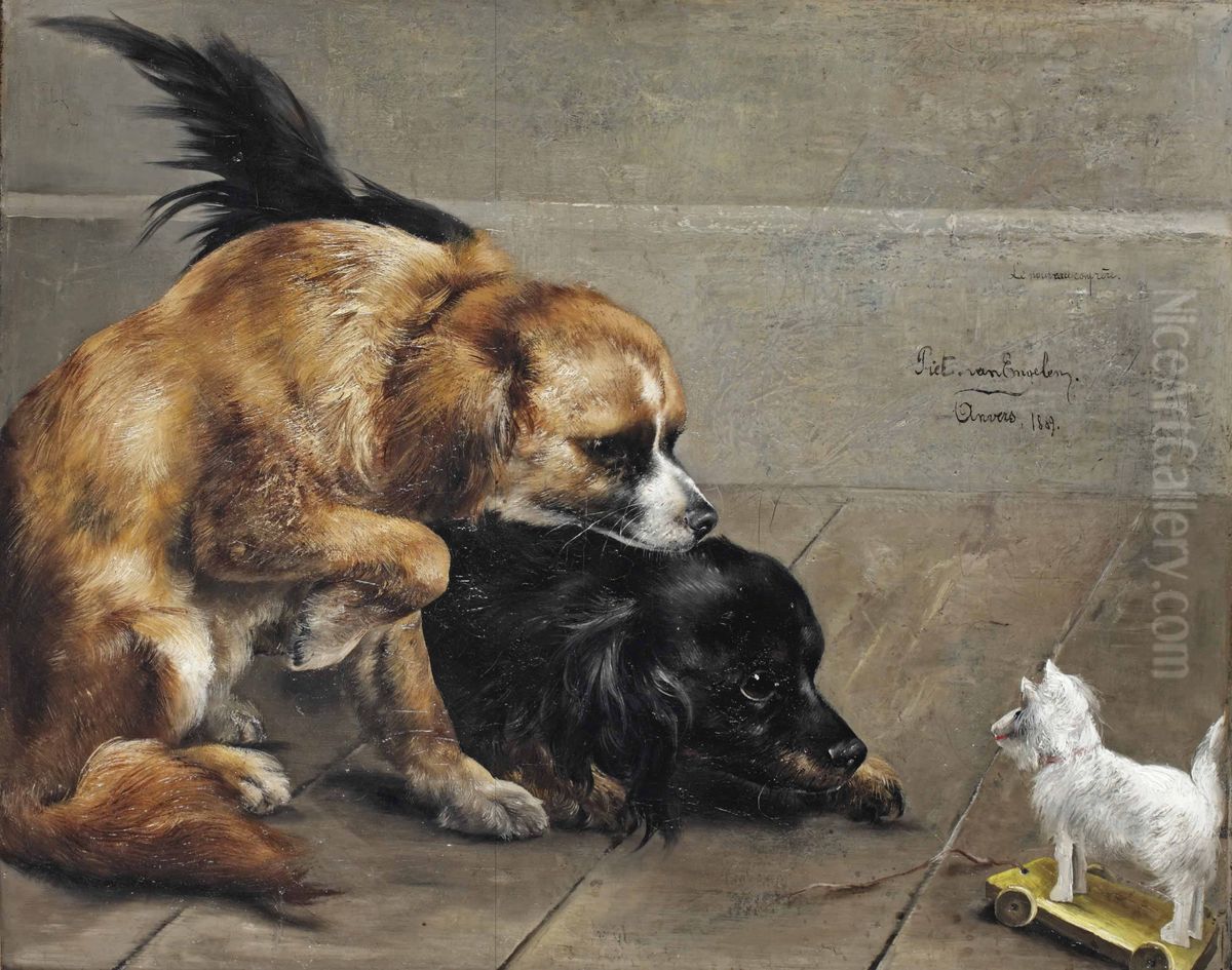 The new colleague Oil Painting by Piet Van Engelen