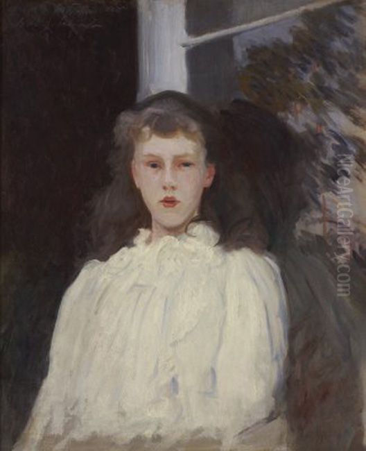 Polly Barnard (aka Girl in White Muslin) Oil Painting by John Singer Sargent