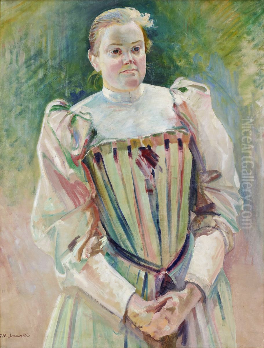 Portret siostry Bronislawy Oil Painting by Jacek Malczewski